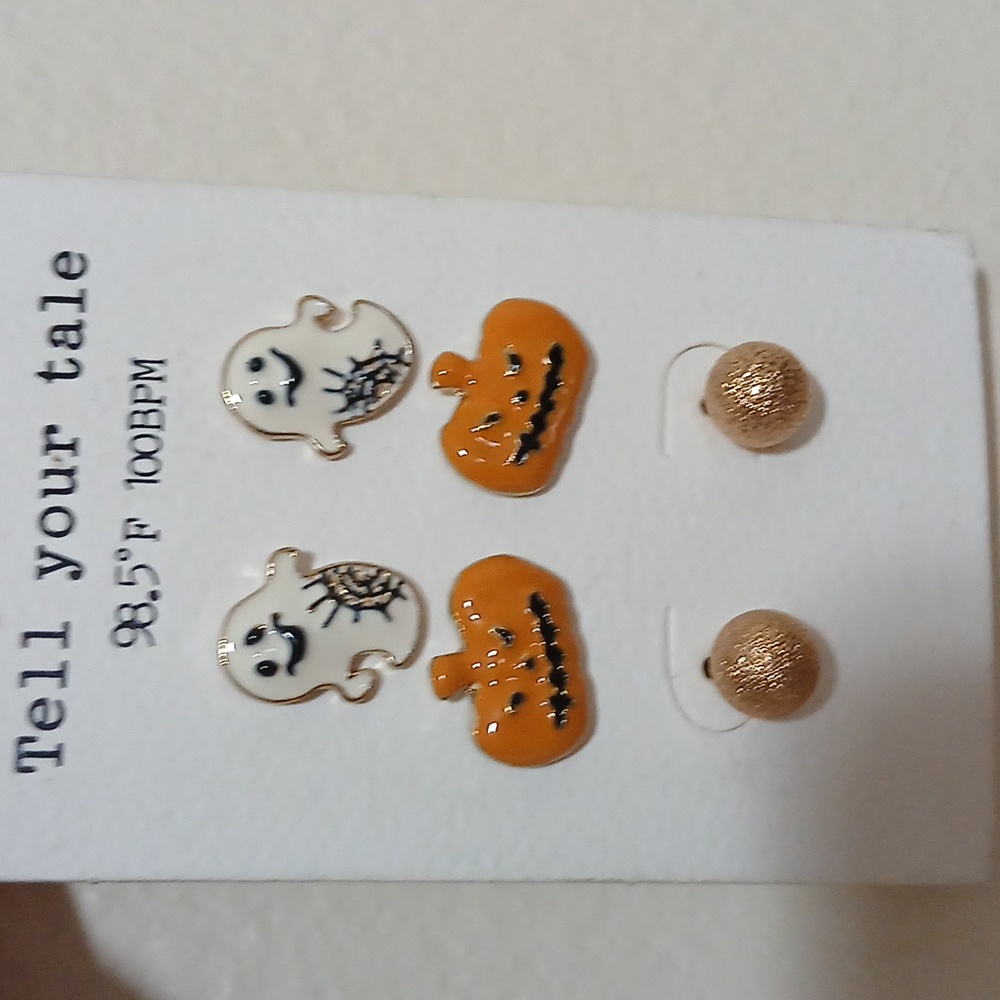 Tell Your Tale Halloween Earrings Trio
